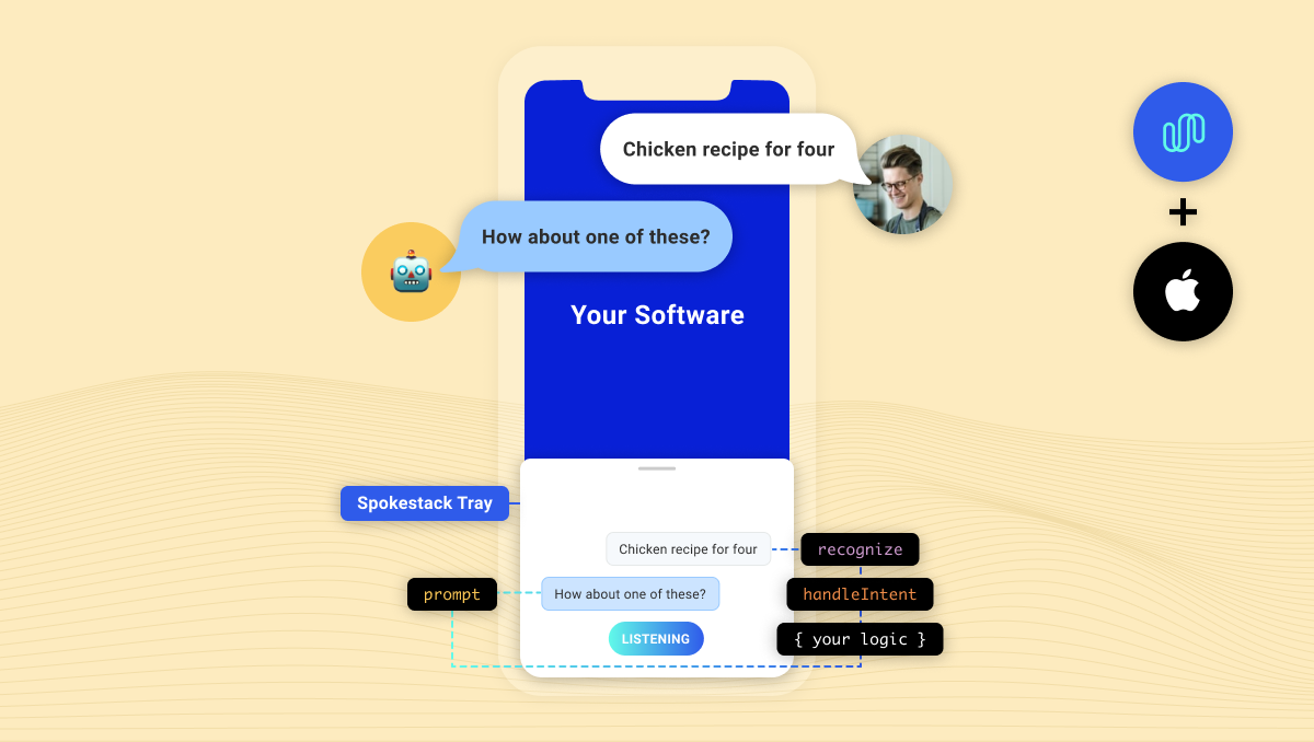 This tutorial guides you through the process of adding spokestack-tray-ios to an iOS app. Turn your app into an independent voice assistant without changing your app's navigation or infrastructure.