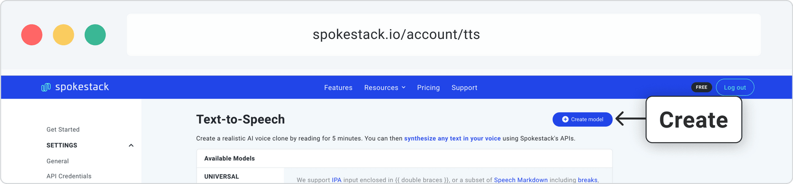 Text to Speech (TTS)