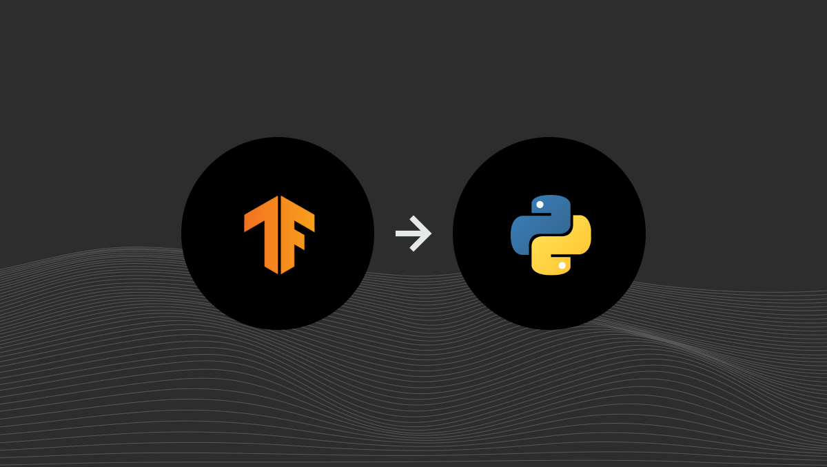 Google provides a command line utility for converting TensorFlow models into TensorFlow.js format for running in a browser, but what if you want to do that conversion in code?